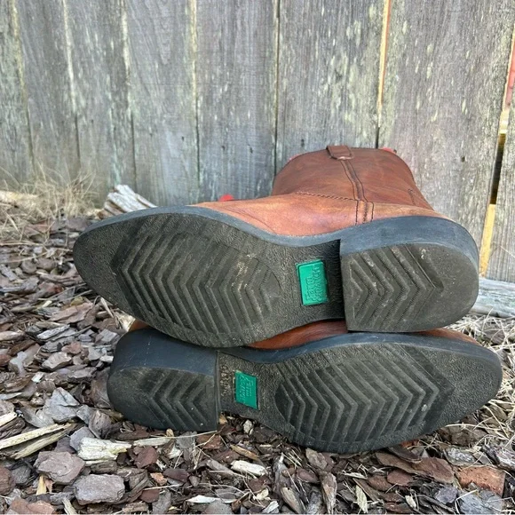 Georgia Boots Farm Ranch G5755 Carbo Tech Wellington Russet WildwoodMens 11M